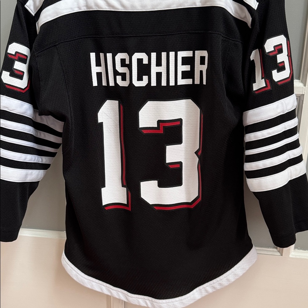 NHL Kids Black and White NJ Devils Jersey - Picture 4 of 5